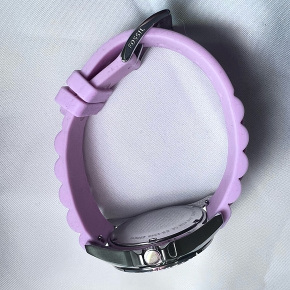 Fossil Women's Pink Watch with Crystal Bezel - Picture 9 of 11